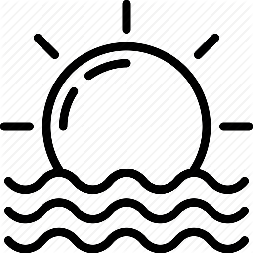 512x512 Collection Of Free Sunrise Drawing Outline Download On Ui Ex