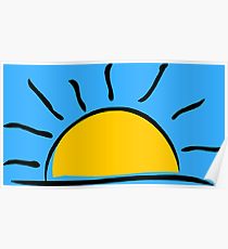 210x230 Rising Sun Drawing Posters Redbubble