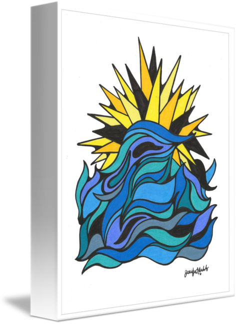 474x650 Sunrise Over Waves