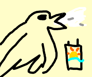 300x250 Dove Eating Sunscreen