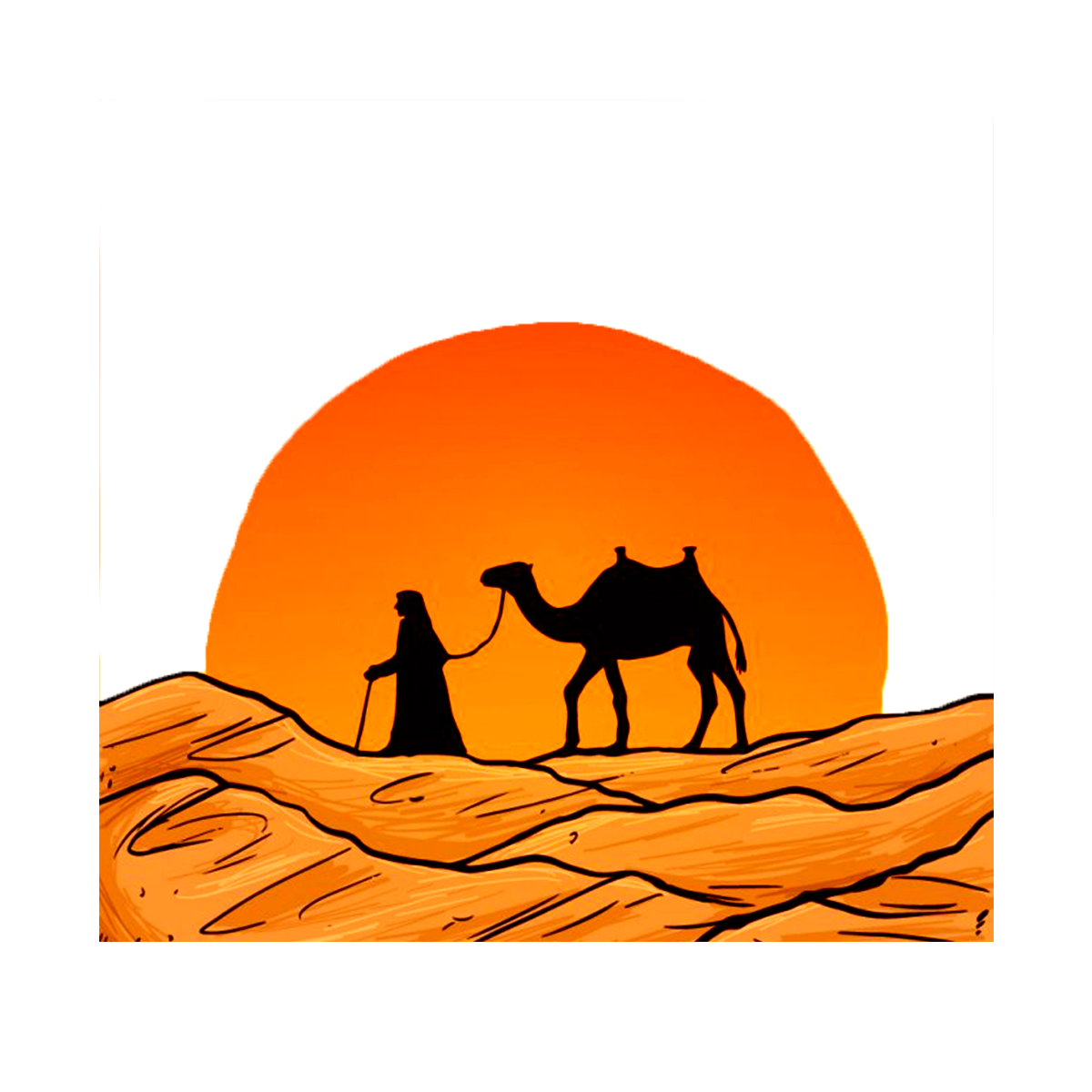 1200x1200 Collection Of Free Camel Drawing Sunset Download On Ui Ex