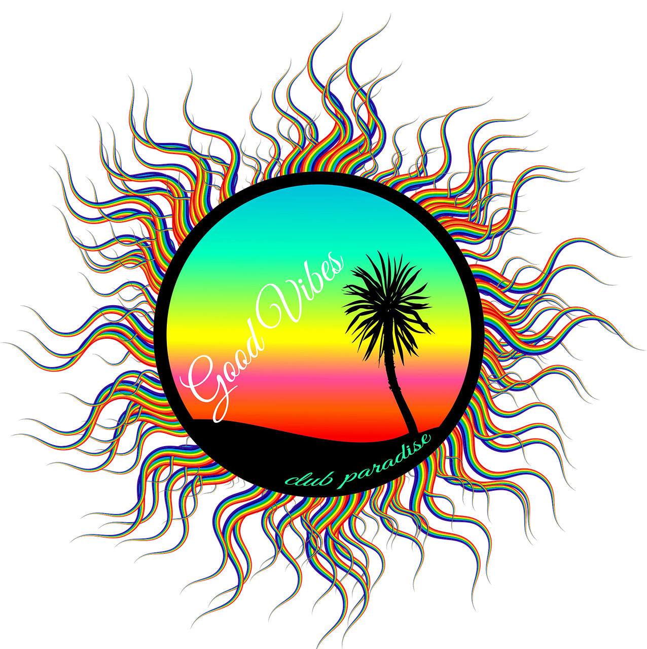 1276x1280 Palm Drawing Sunset Huge Freebie! Download For Powerpoint