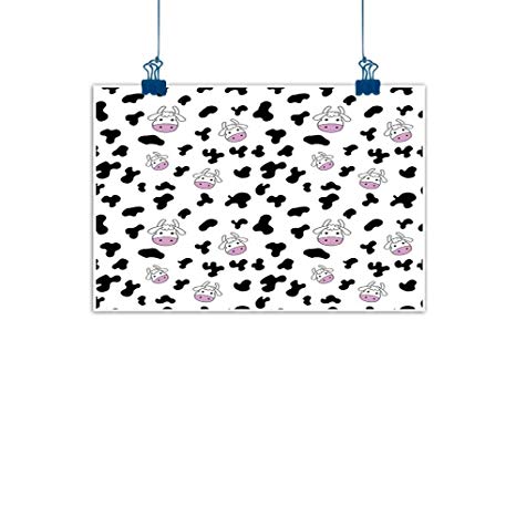 466x466 Sunset Glow Wall Painting Prints Cow Print,animal Cow