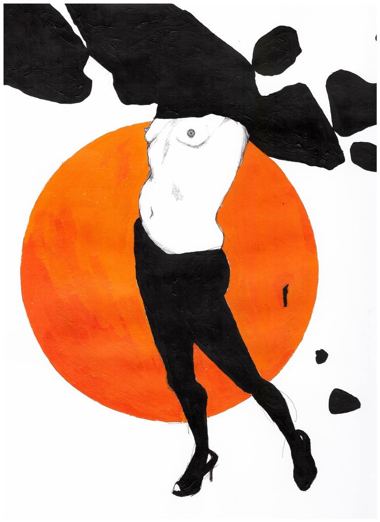 770x1058 Grace Jones And The Sunset Drawing