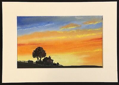 400x288 Original Sunset Pastel Landscape