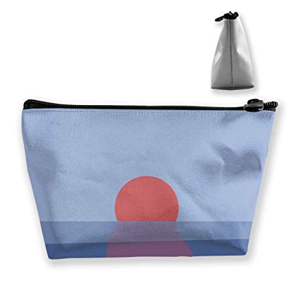 425x425 Fjslie Draw Sunset Sea Reflection Women Cosmetic Bags