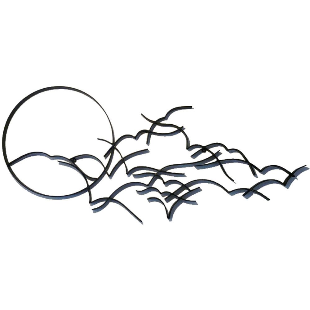 1000x1000 Sunset Birds Wall Art Garden Ornaments Accessories