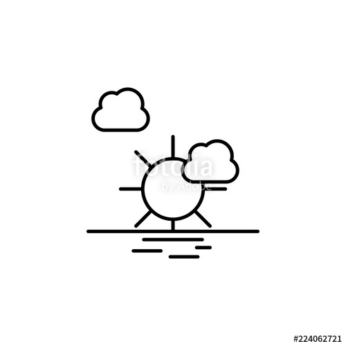 500x500 Sunset Icon Element Of Landscape Icon For Mobile Concept And Web