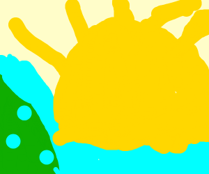 300x250 Sunset Over Water Falls