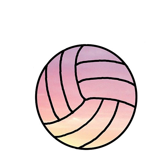 550x550 Pastel Volleyball Posters