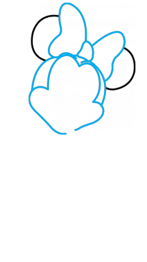 215x382 How To Draw Minnie Mouse Step