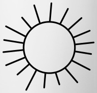 190x182 Sun Summer Sunshine Water Waves Drawing Apron Spreadshirt