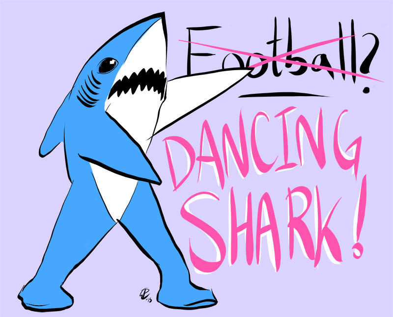 800x646 Couldn't Help But Draw One Of The Dancing Sharks