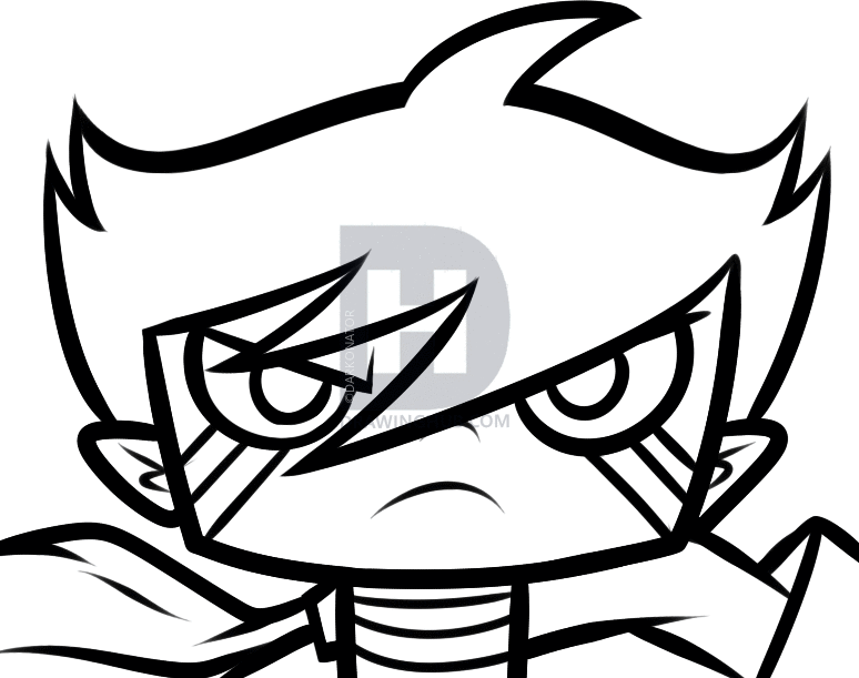 774x611 How To Draw Chiro, Super Robot Monkey Team Hyperforce Go, Step