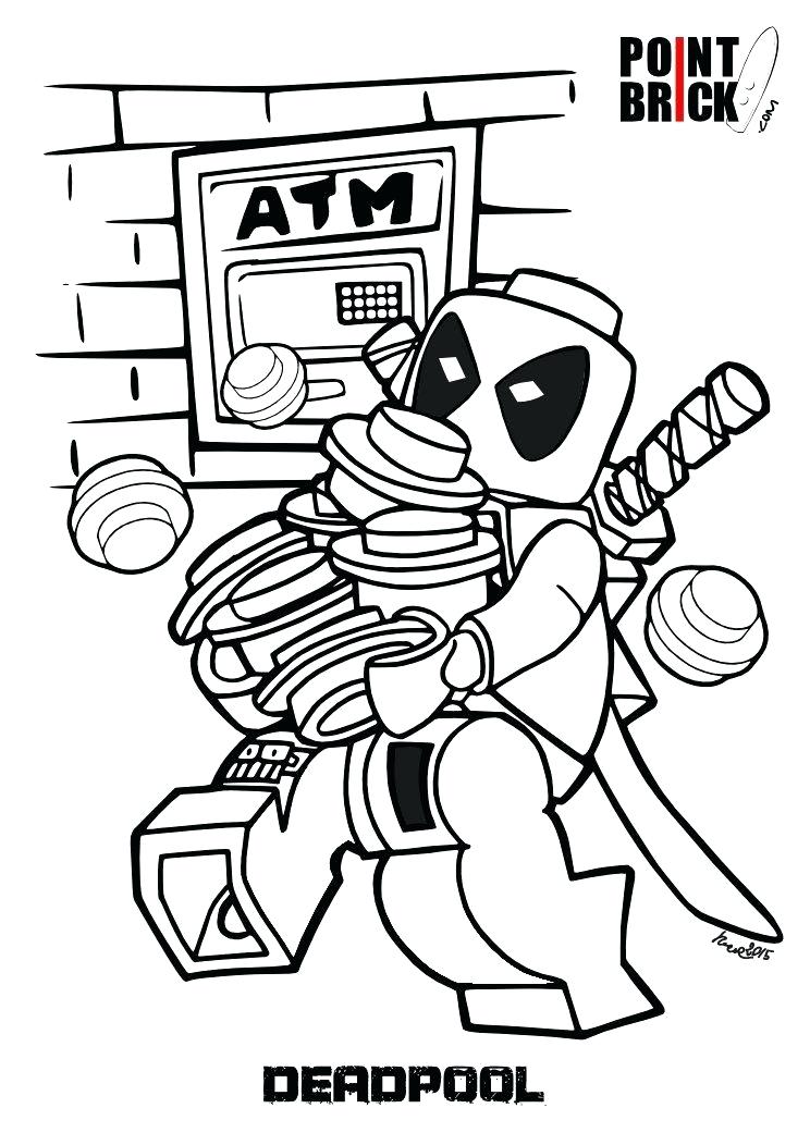 744x1052 Lego Deadpool Coloring Pages Marvel