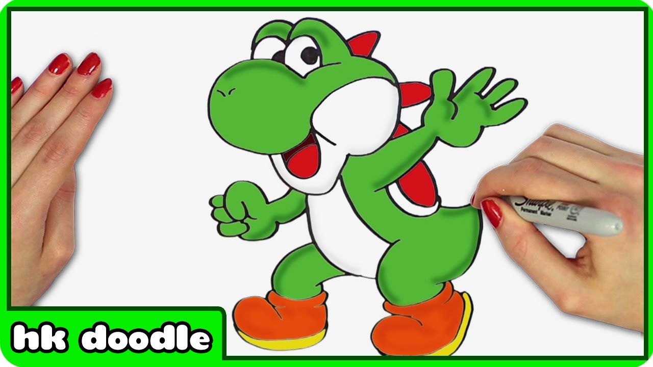 1280x720 How To Draw Yoshi From Super Mario Bros