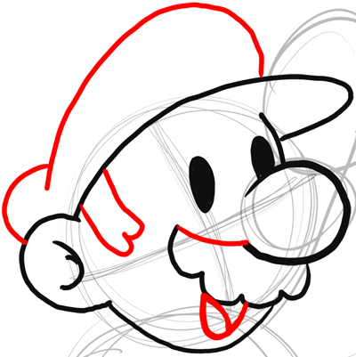 400x401 How To Draw Classic Mario Bros Or Paper Mario With Easy Step