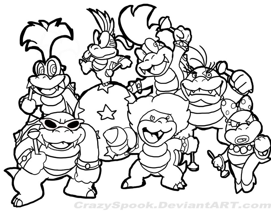 900x699 Mario Bros Drawings
