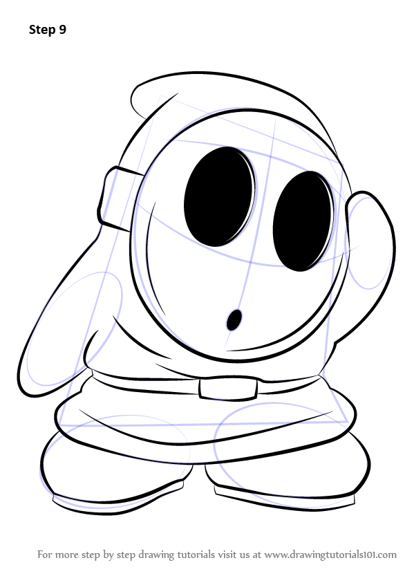 599x846 Learn How To Draw Shy Guy From Super Mario