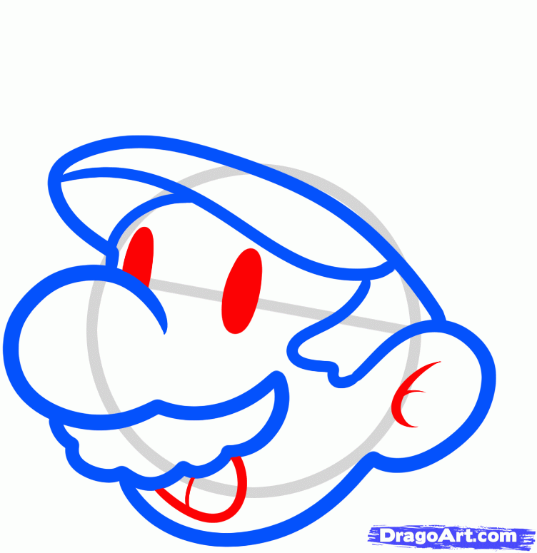 752x775 How To Draw Mario Easy, Step