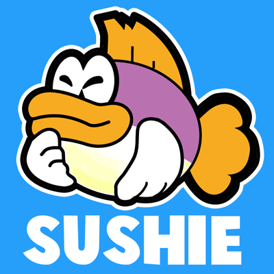 400x400 How To Draw Sushie Fish From Nintendo's Super Paper Mario Drawing