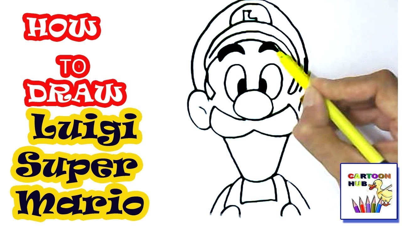 1280x720 How To Draw Luigi Super Mario In Easy St Step