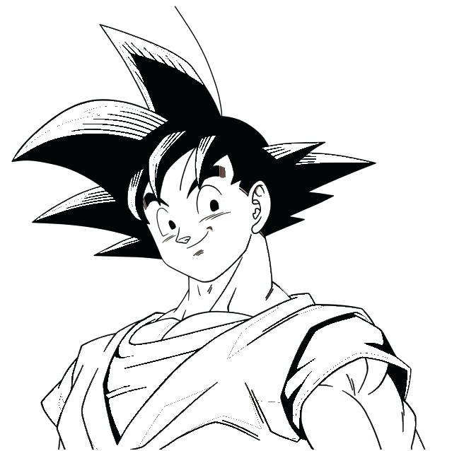 656x638 Goku Coloring Dragon Ball Coloring Pictures Dragon Ball Z Coloring