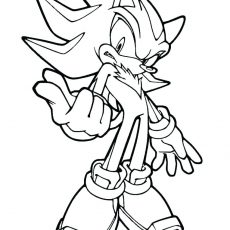 230x230 Fancy Design Super Shadow The Hedgehog Coloring Pages Printable