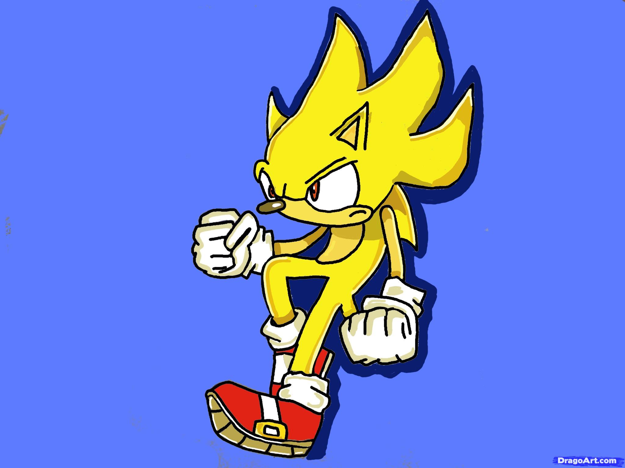 2048x1536 How To Draw Super Sonic, Step