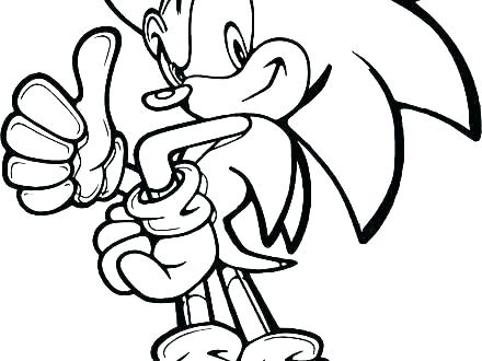 440x330 Shadow The Hedgehog Coloring Pages To Print With A Gun Sonic P