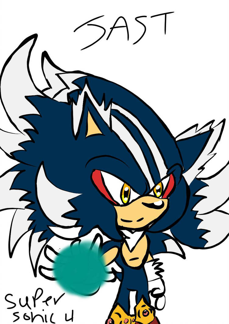 752x1063 My Super Sonic Drawing