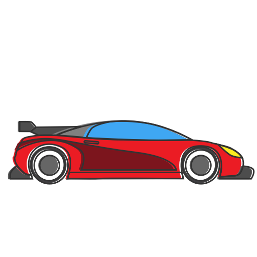 512x512 Collection Of Free Vector Supercar Outline Download On Ui Ex