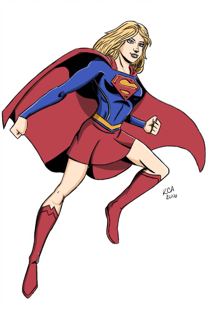 746x1071 Supergirl Drawing