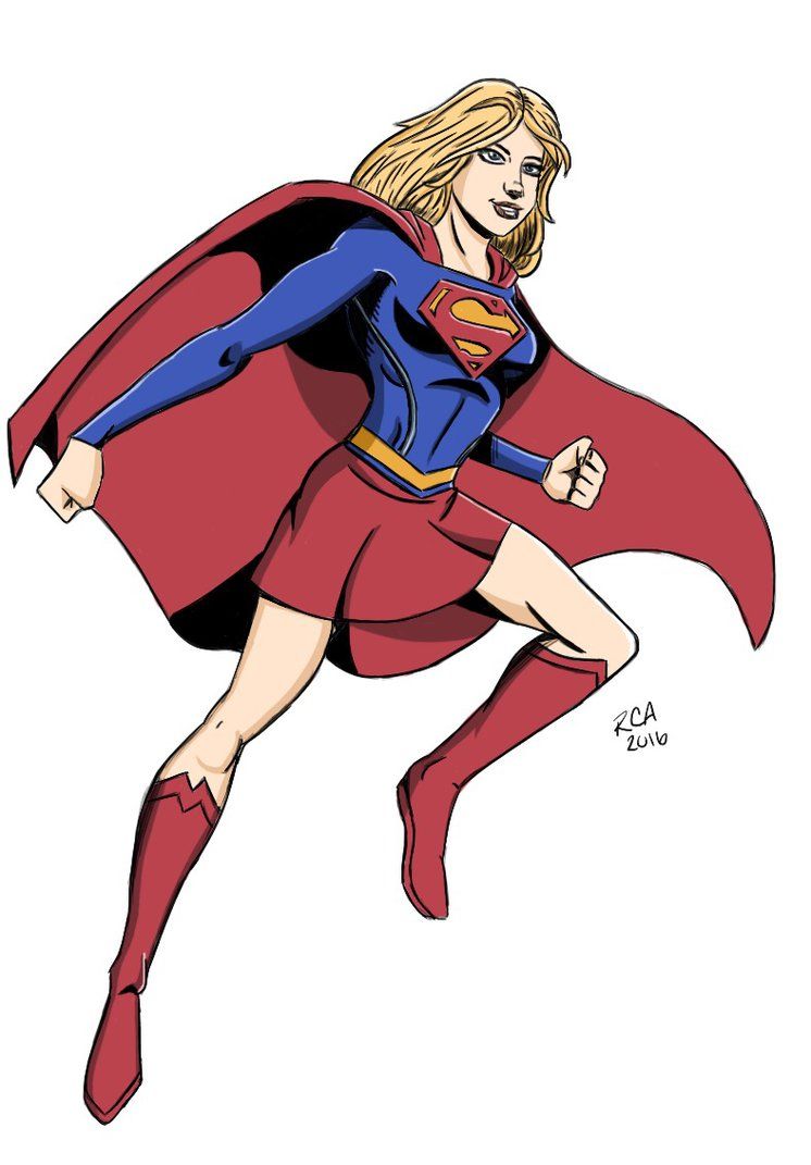 Supergirl Drawing Easy | Free download on ClipArtMag