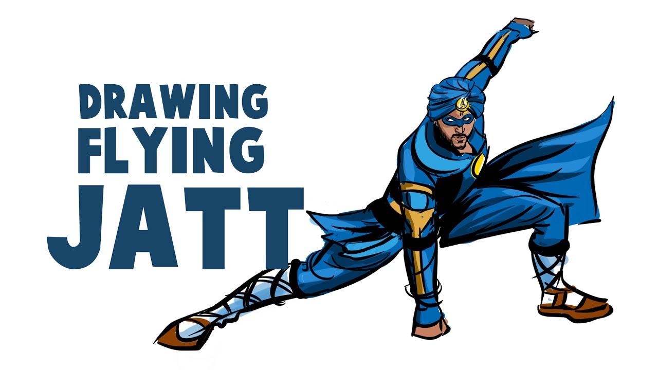 1280x720 How To Draw A Flying Jatt Drawing And Coloring Of Flying Jatt