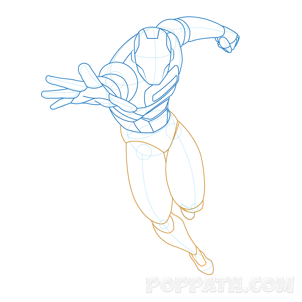 1000x1000 How To Draw A Robot Superhero Pop Path