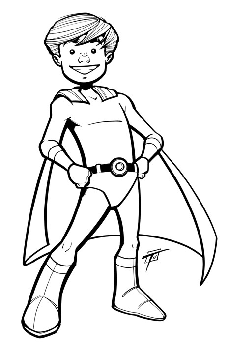 466x720 Superhero Outline Template Girl Superhero Outline Template Click