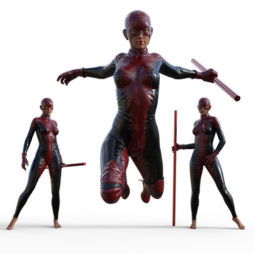 512x512 Superhero Poses