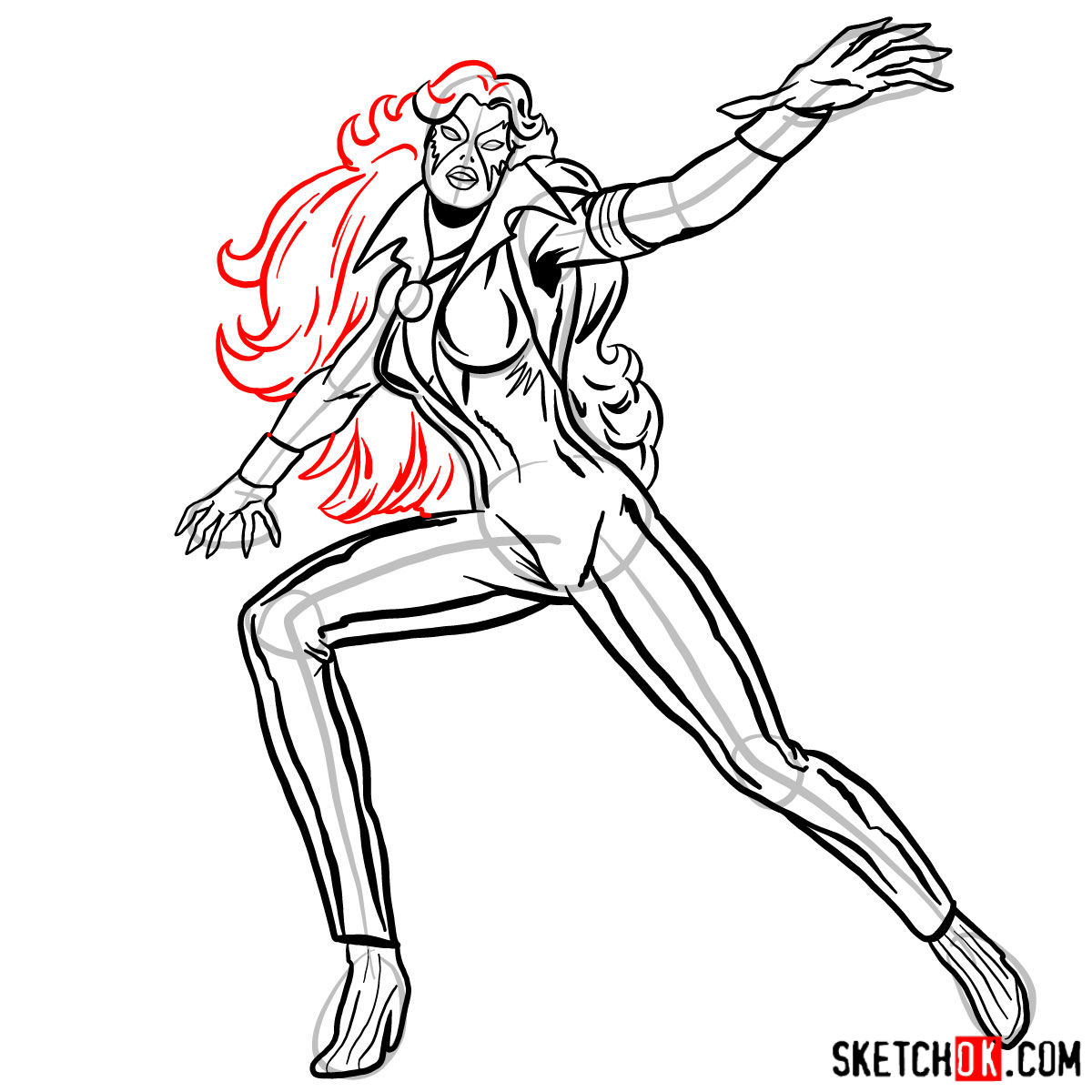 1200x1200 How To Draw Dazzler The Mutant From X Men Series