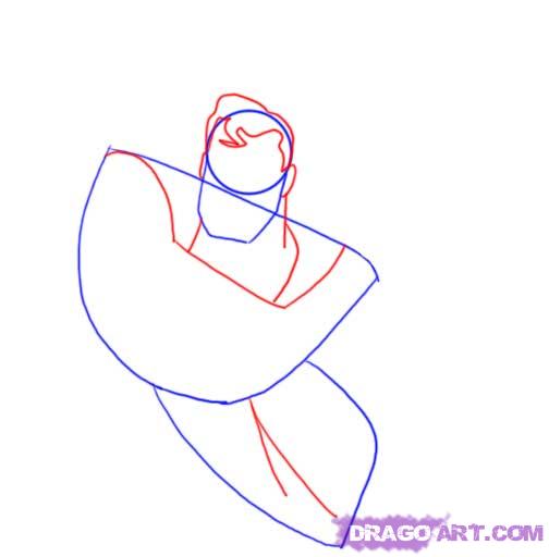 504x512 How To Draw Superman, Step