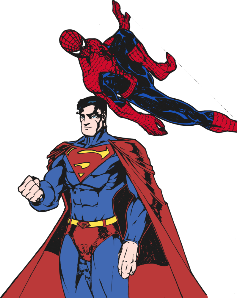 797x1003 Drawing Superman Spider Man Huge Freebie! Download