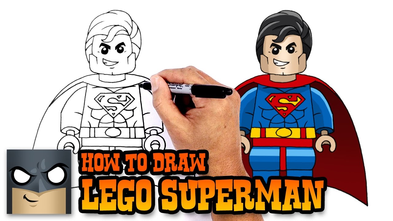 1280x720 How To Draw Lego Superman Drawing Lesson