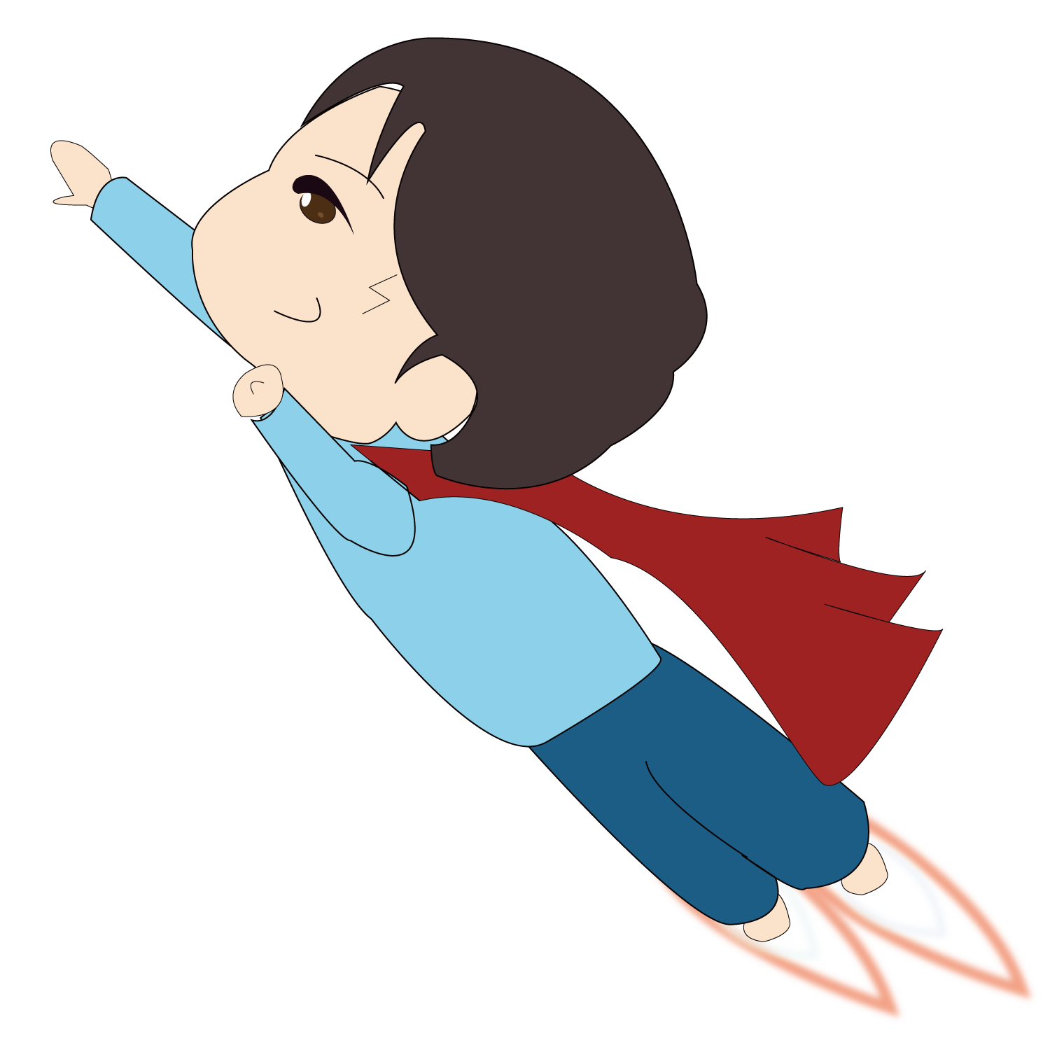 1500x1500 Superman Clip Boy, Picture