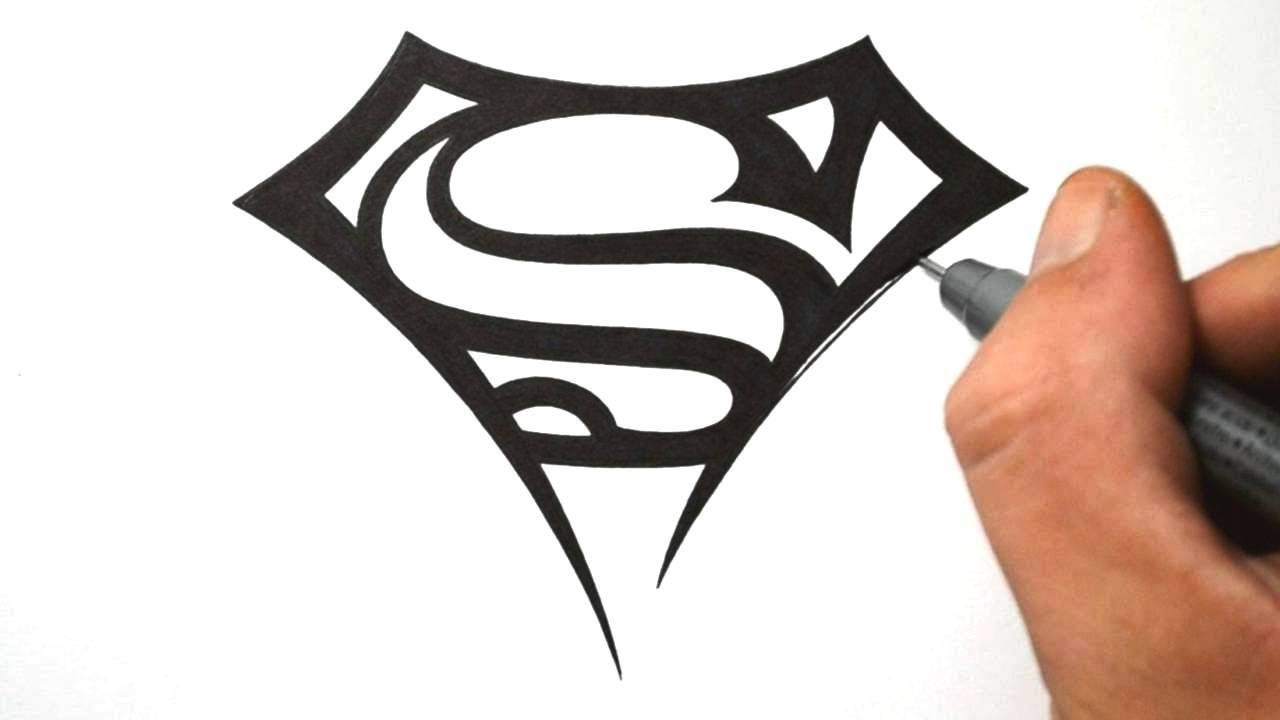 1280x720 Cool Easy Drawing Designs How To Draw Superman Logo