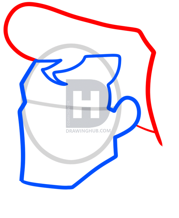 590x720 How To Draw Superman Easy, Step