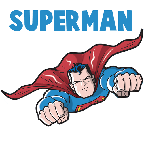 500x500 How To Draw Superman From Dc Comics In Easy Step