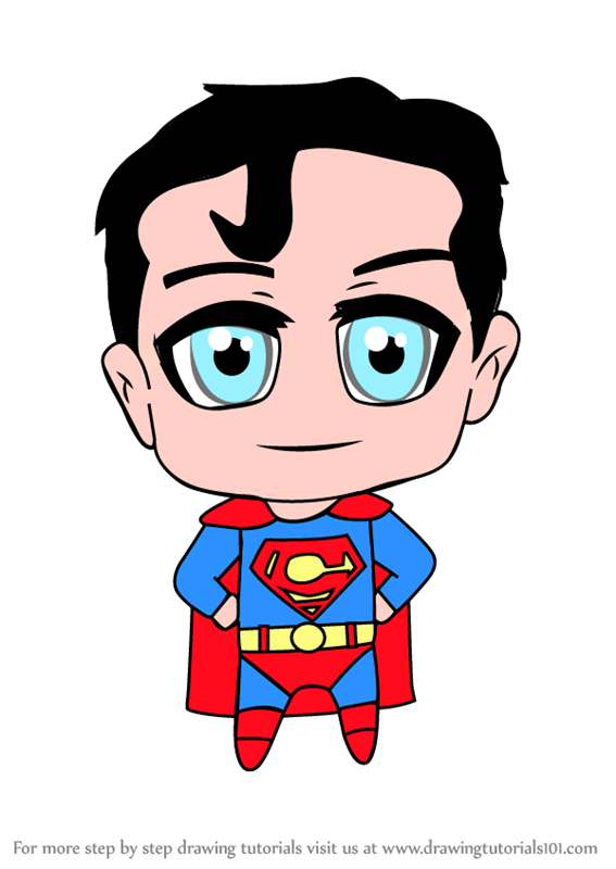 567x800 Learn How To Draw Chibi Superman