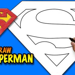 250x250 Superman Drawing Easy Step