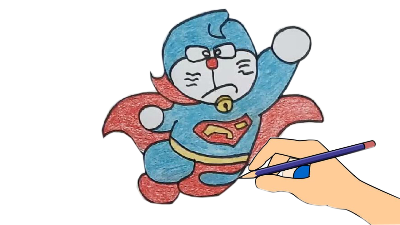 1280x720 Draw Doraemon