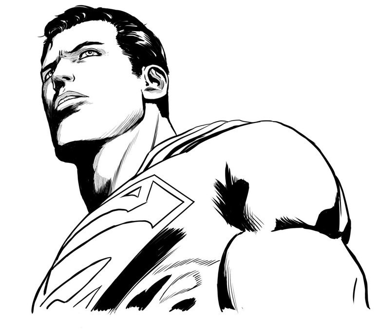 774x687 Superman Drawing Profile For Free Download